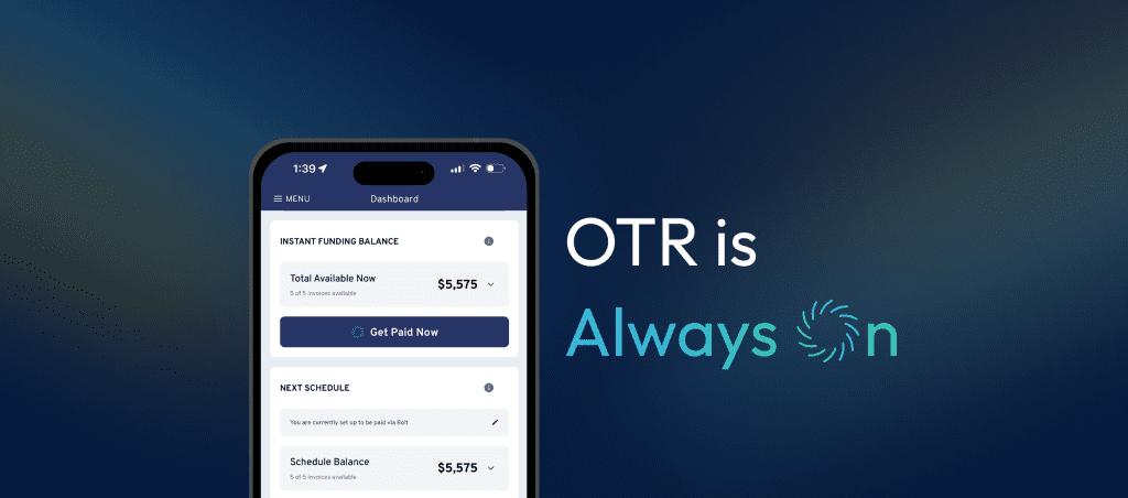 OTR Solutions Launches Truly Instant Funding — The Future of Fintech in Logistics